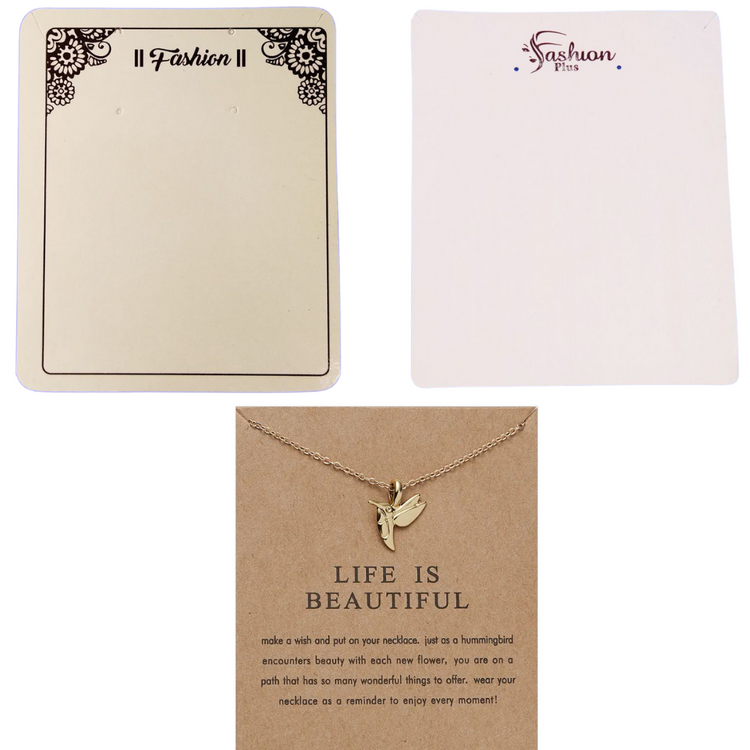 Necklace & Jewellery Sets Cards
