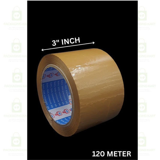 3 Inch X 100 Meters Premium Brown BOPP Packing Tape – Strong Adhesive Seal for Carton & Box Packaging
