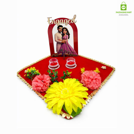 The Bride Made Engagement Ring Platter, Ring Tray for Engagement Couple, Ring Plate