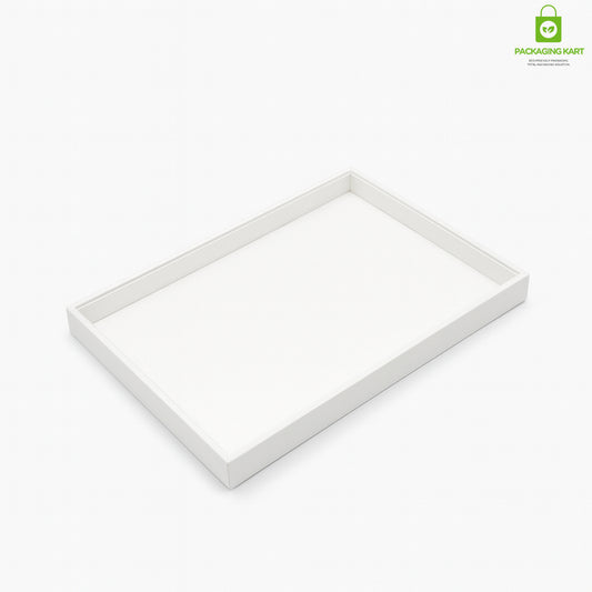White Colour Fancy Jewellery Tray for Rings, Earrings & Chains