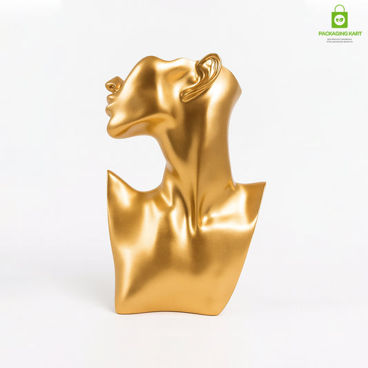 Premium Golden Mannequin Statue for Jewellery Shops & Exhibitions
