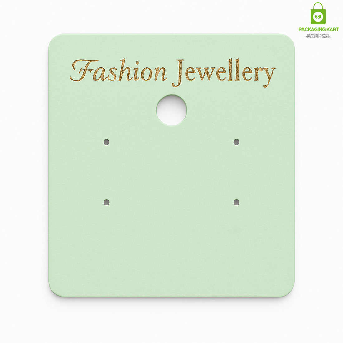 Green Stud Earrings Display Cards – Clean & Minimalist Jewelry Holder