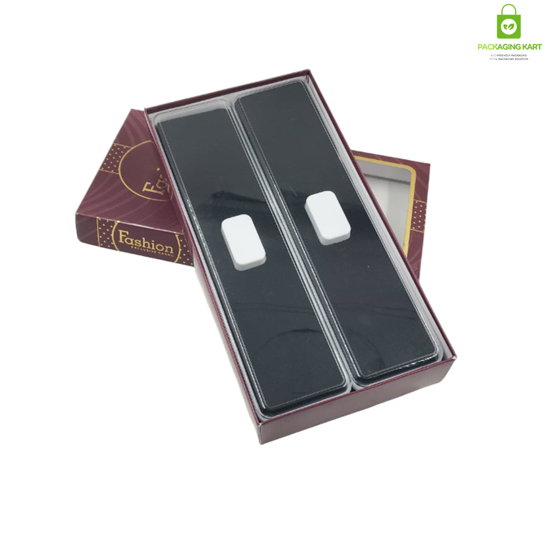 Luxury Blue Velvet Plastic Mangalsutra Box – Jewellery Display & Storage