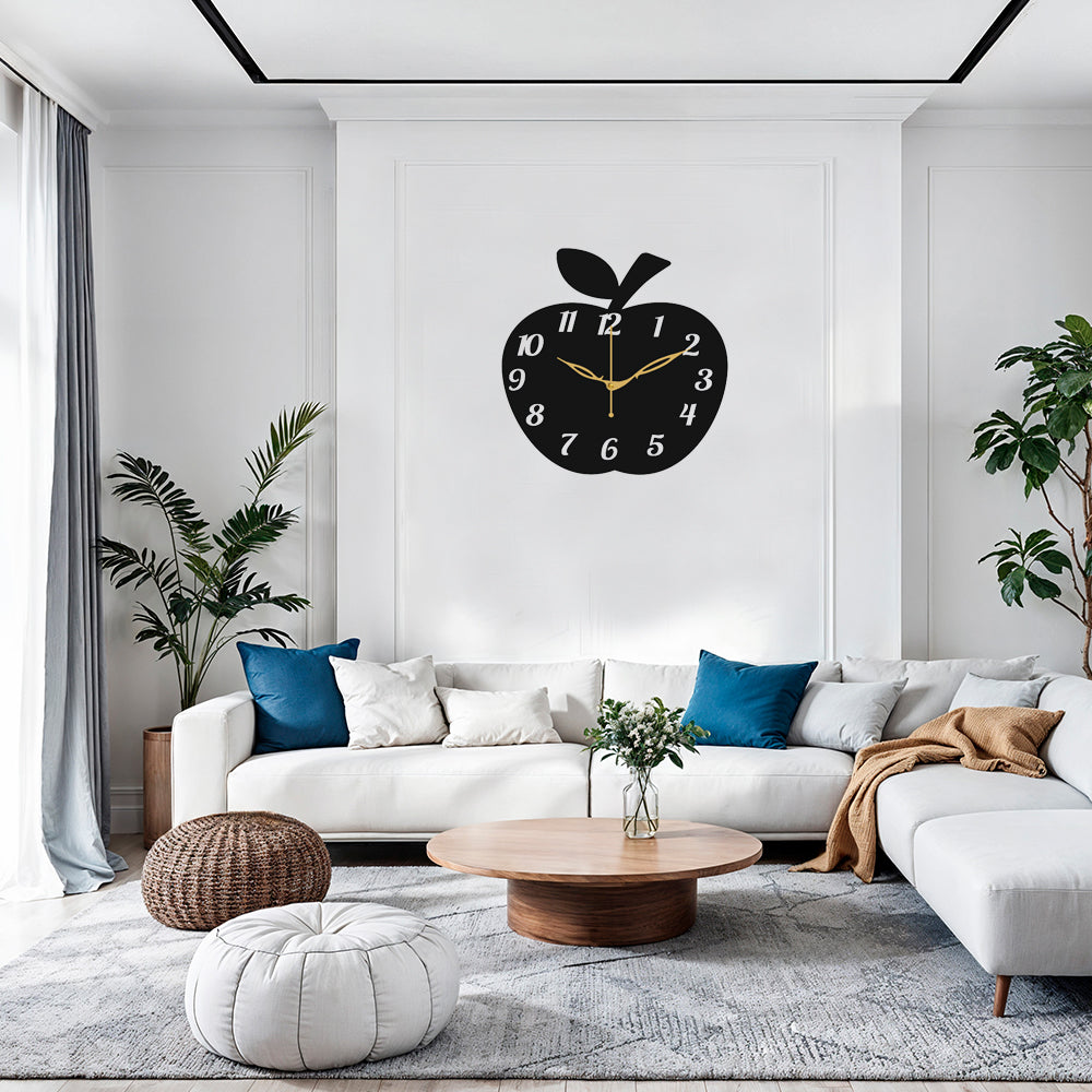 Rustic Wooden Decorative Wall Clock for Cottage Style