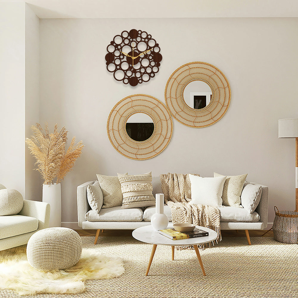 Silent Decorative Wall Clock for Bedroom Use