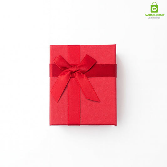 Stylish Dark Red Jewellery Box – Perfect for Rings, Bracelets & Necklaces