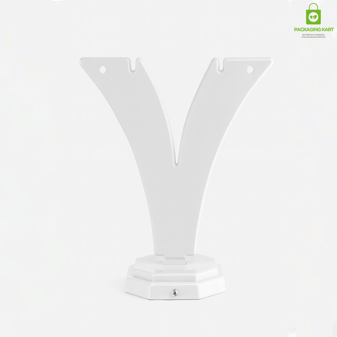 Minimalist White Earring Holder – Y Shape Jewelry Organizer