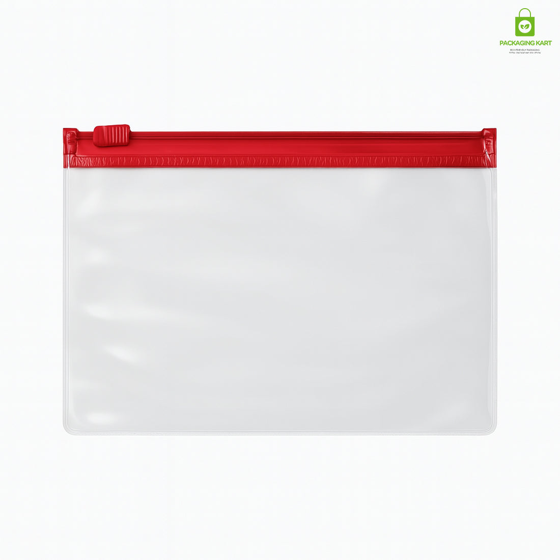 Red Clear Jewelry Pouch – Transparent Zip Bag for Earrings, Rings & Gifts