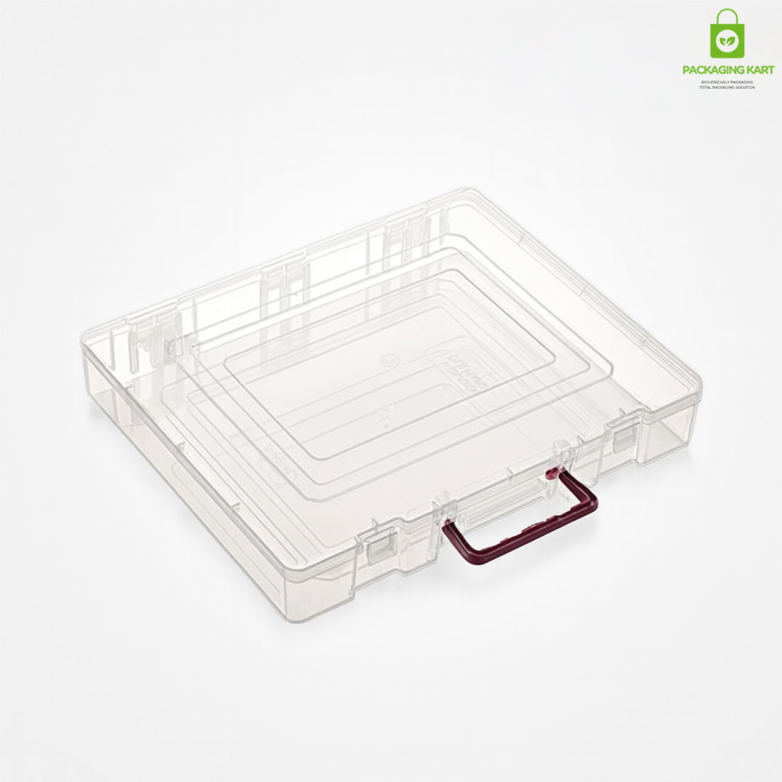 Transparent Plastic Saree Box – Easy View Storage