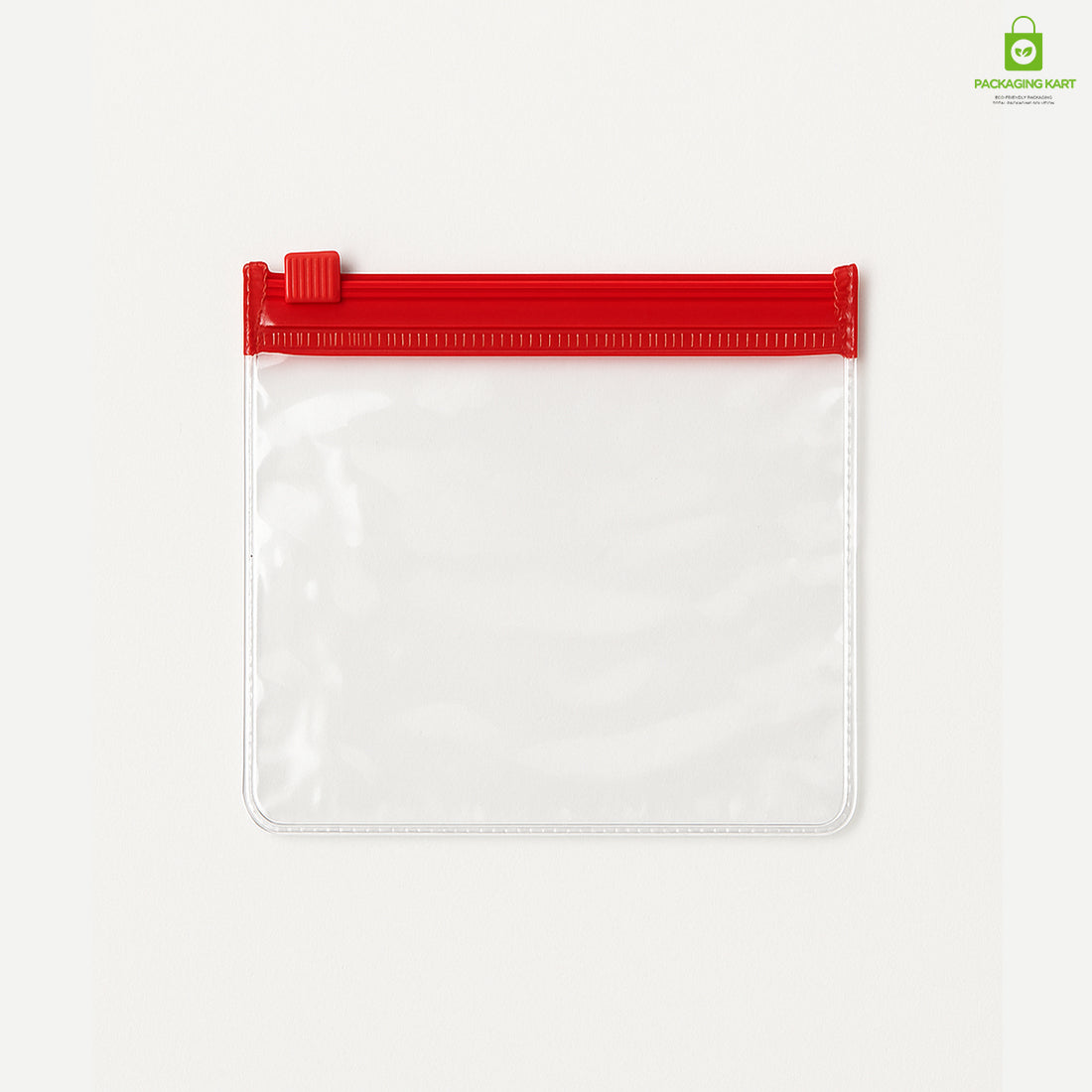 Red Clear Jewelry Pouch – Transparent Zip Bag for Earrings, Rings & Gifts