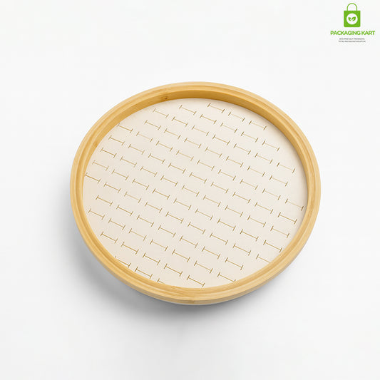 Elegant Cream Ring Jewellery Fancy Tray for Shops