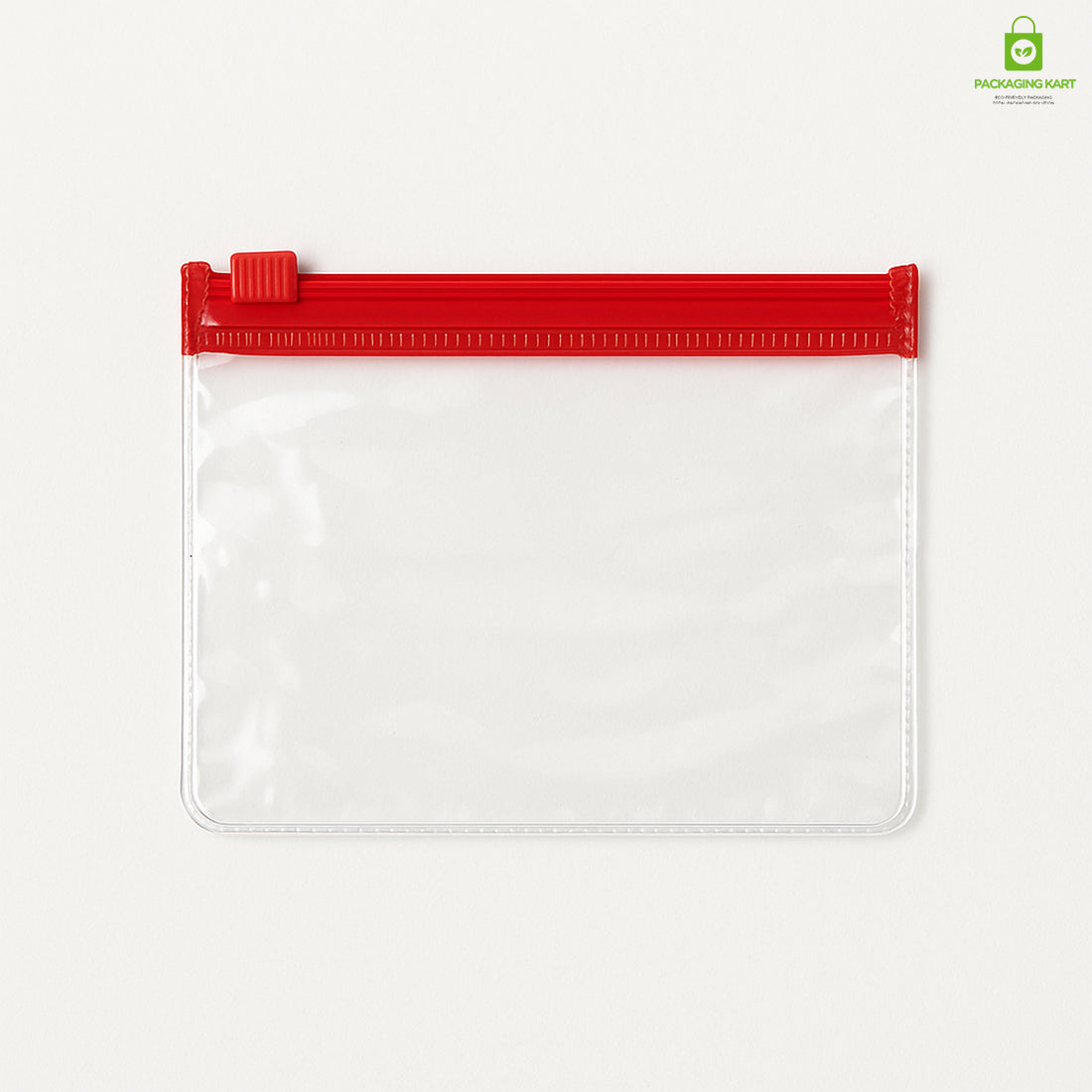 Red Clear Jewelry Pouch – Transparent Zip Bag for Earrings, Rings & Gifts
