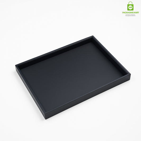 Premium Black Velvet Necklace Chain Tray for Jewelry Storage