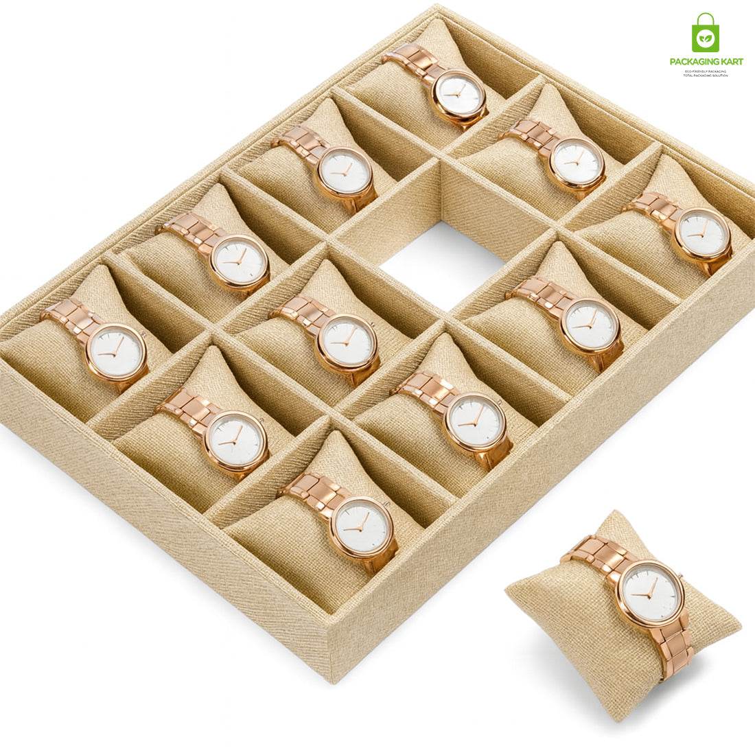 Elegant Yellow Watch & Bracelet – Perfect for Jewellery Tray Display
