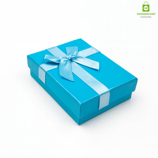 Luxury Blue Jewellery Storage Box with Multiple Compartments