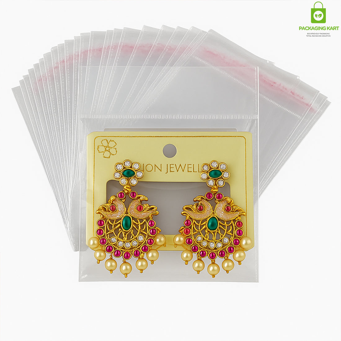 Glossy Yellow Earrings Display Card – Jewelry Organizer