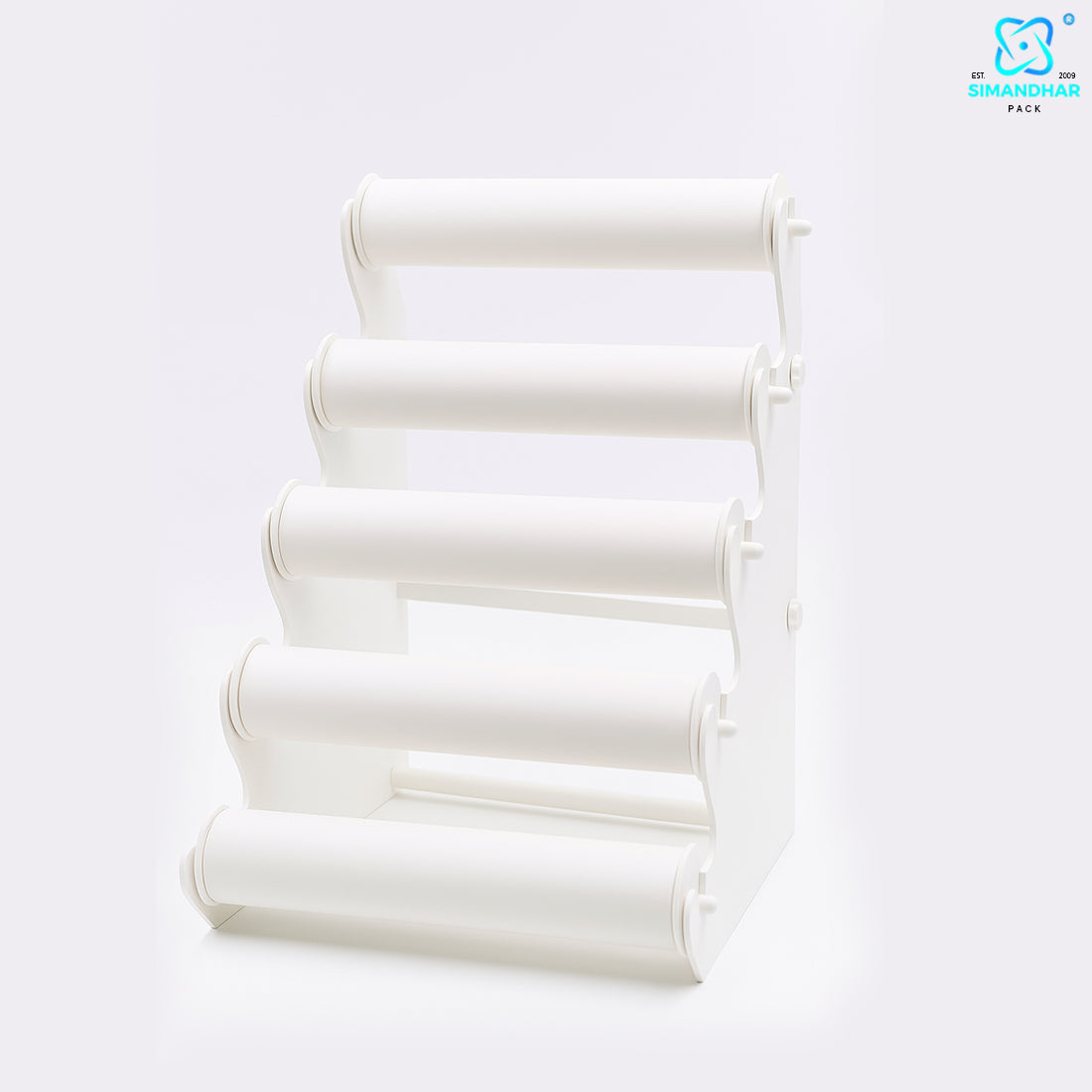 Black Plastic 5 Roll Jewelry Bangle Display Stand Holder For Jewelry Storage And Jewelry Shop