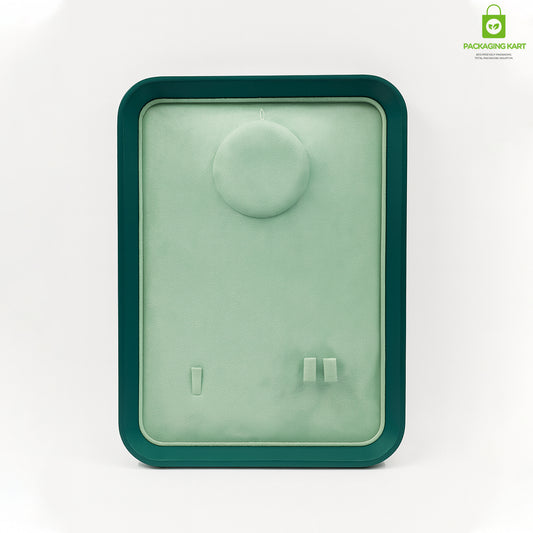 Green Necklace Display Tray | Pendant & Chain Jewellery Organizer