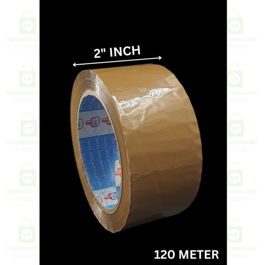 2 Inch X 100 Meters Heavy Duty Brown BOPP Tape Roll – High Strength Packaging Tape for Shipping & Moving