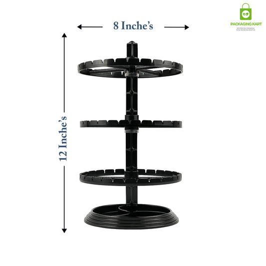 360° Rotating Earrings Stand – Jewelry Display Holder for Studs & Danglers