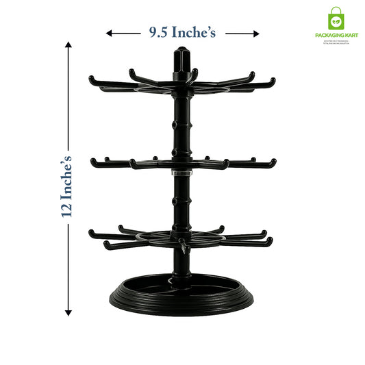Rotating Earring Display Stand – 360 Degree Jewelry Organizer Rack