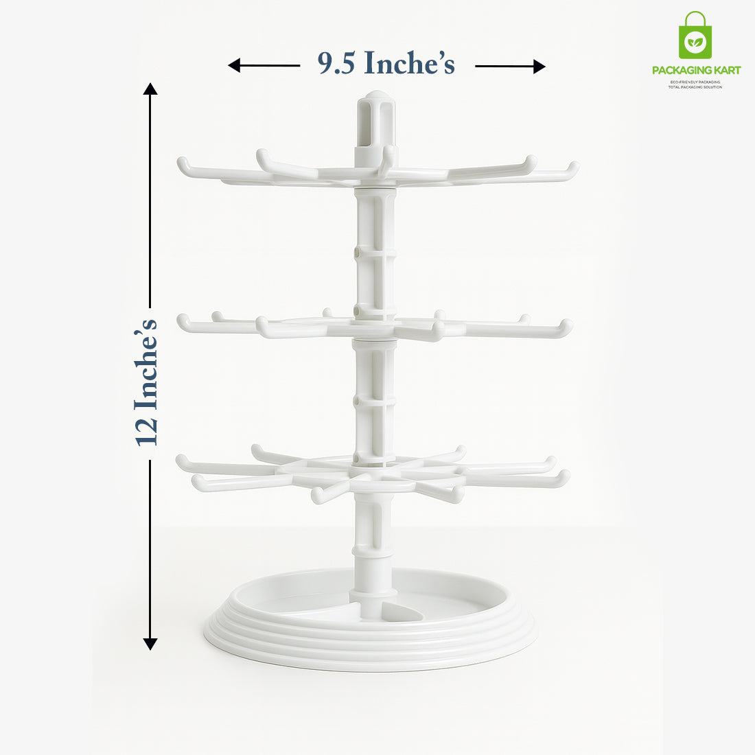 Rotating Earring Display Stand – 360 Degree Jewelry Organizer Rack