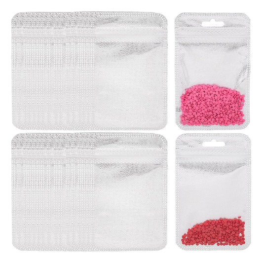 Silver Metallic Resealable Foil Pouch Bags for Jewelry Packaging