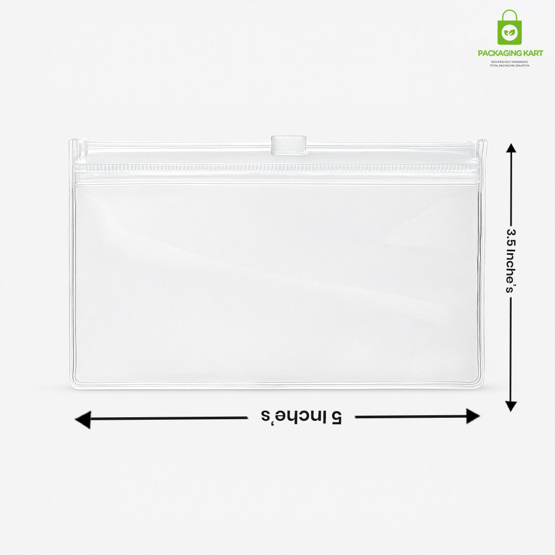 Matte Finish Jewellery Zip Pouch for Rings, Earings, Necklace, Transparent