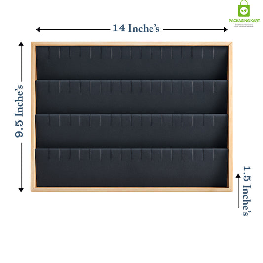 Black Jewellery Tray for Earrings – Stud & Hoop Display Stand