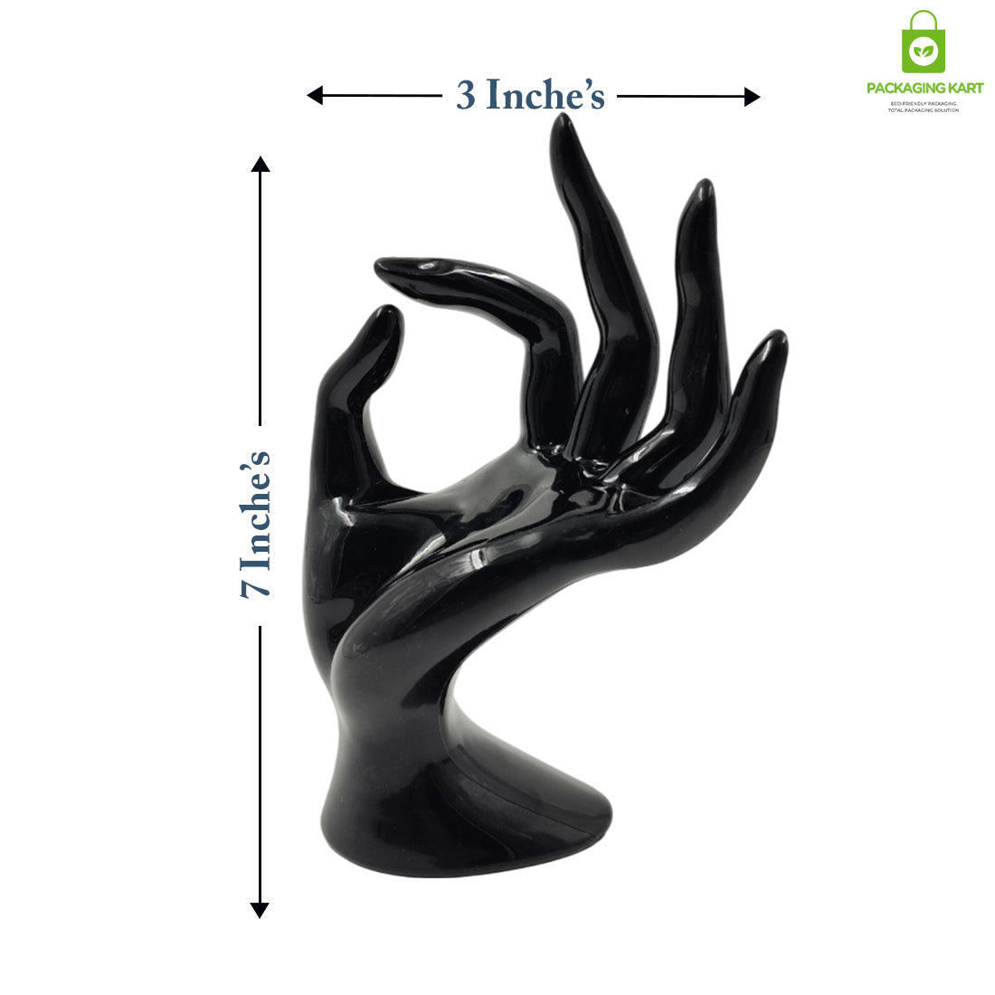 Mannequin OK Hand Finger Jewellery Glove Ring Bracelet Display Stand Holder Mannequin (Black