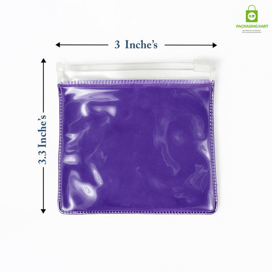 Blue Zipper Pouch for Jewellery Storage – Lightweight & Durable