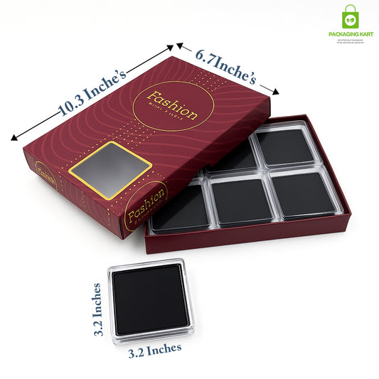 Royal Blue Velvet Plastic Jewellery Box for Mangalsutra & Chain Storage