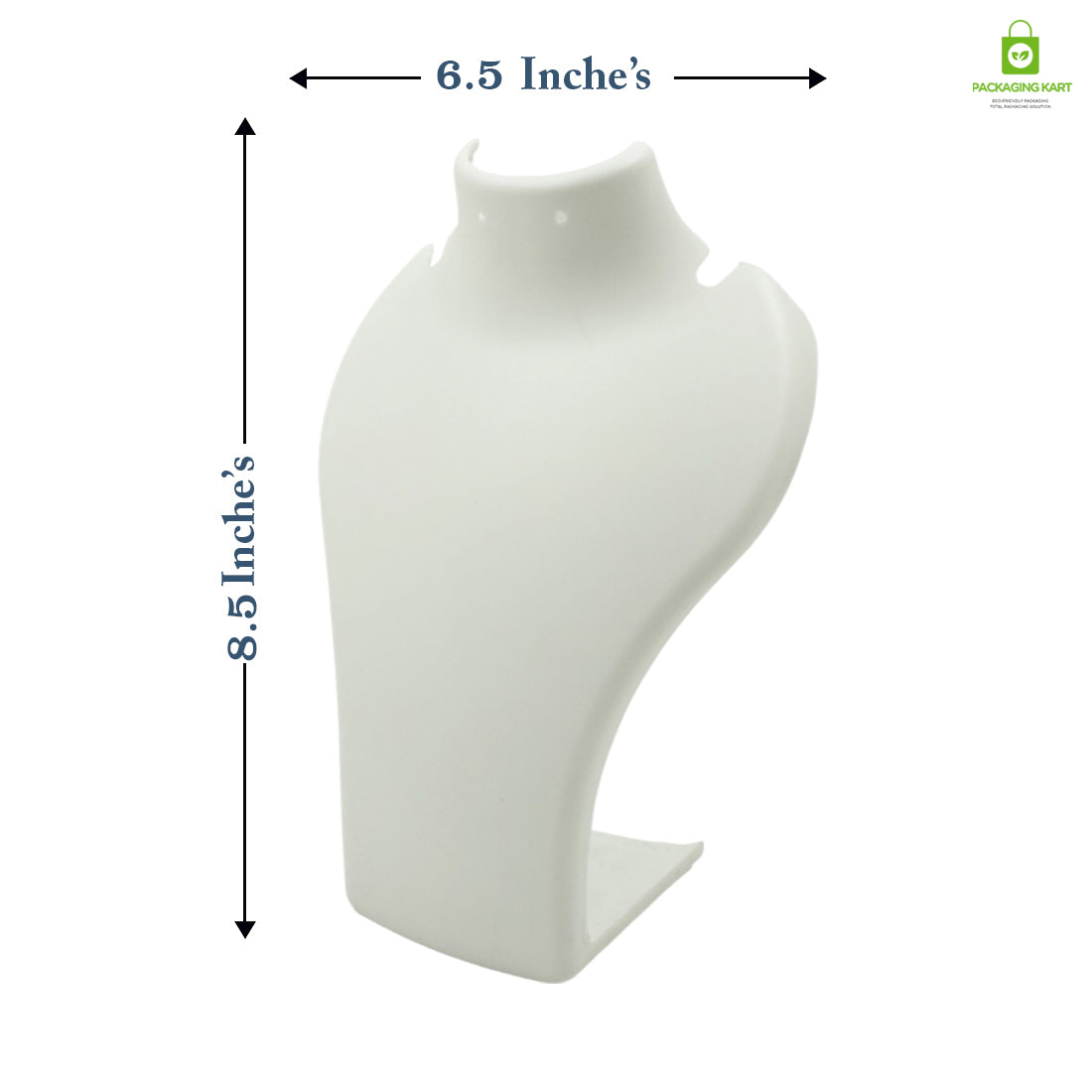 Black Plastic Fibre Jewellery Display Statue – Elegant Neck Stand