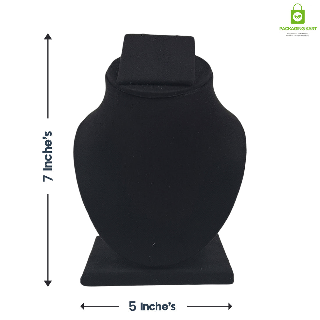 Black Velvet Jewellery Display Bust – Necklace & Pendant Stand