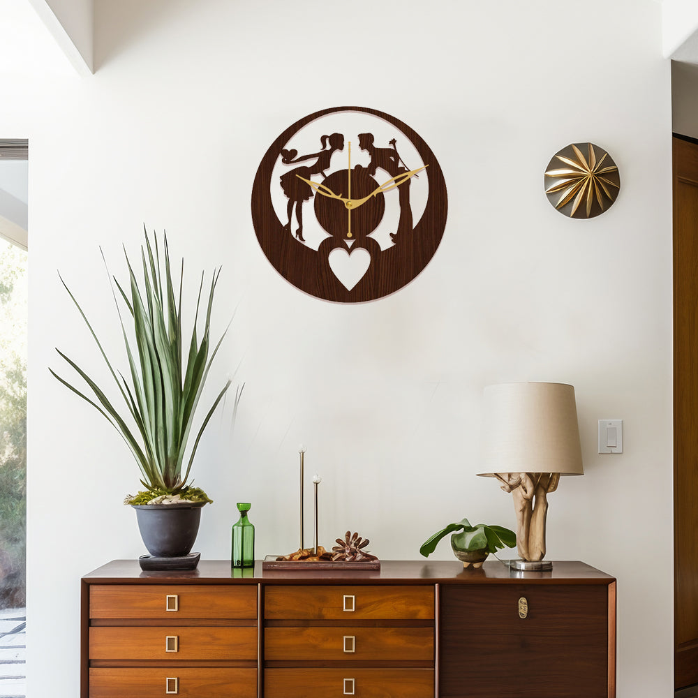 Vintage Style Decorative Wall Clock for Living Spaces