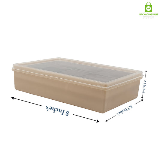 Blue Velvet Plastic Jewellery Box for Mangalsutra & Earrings – Elegant Storage