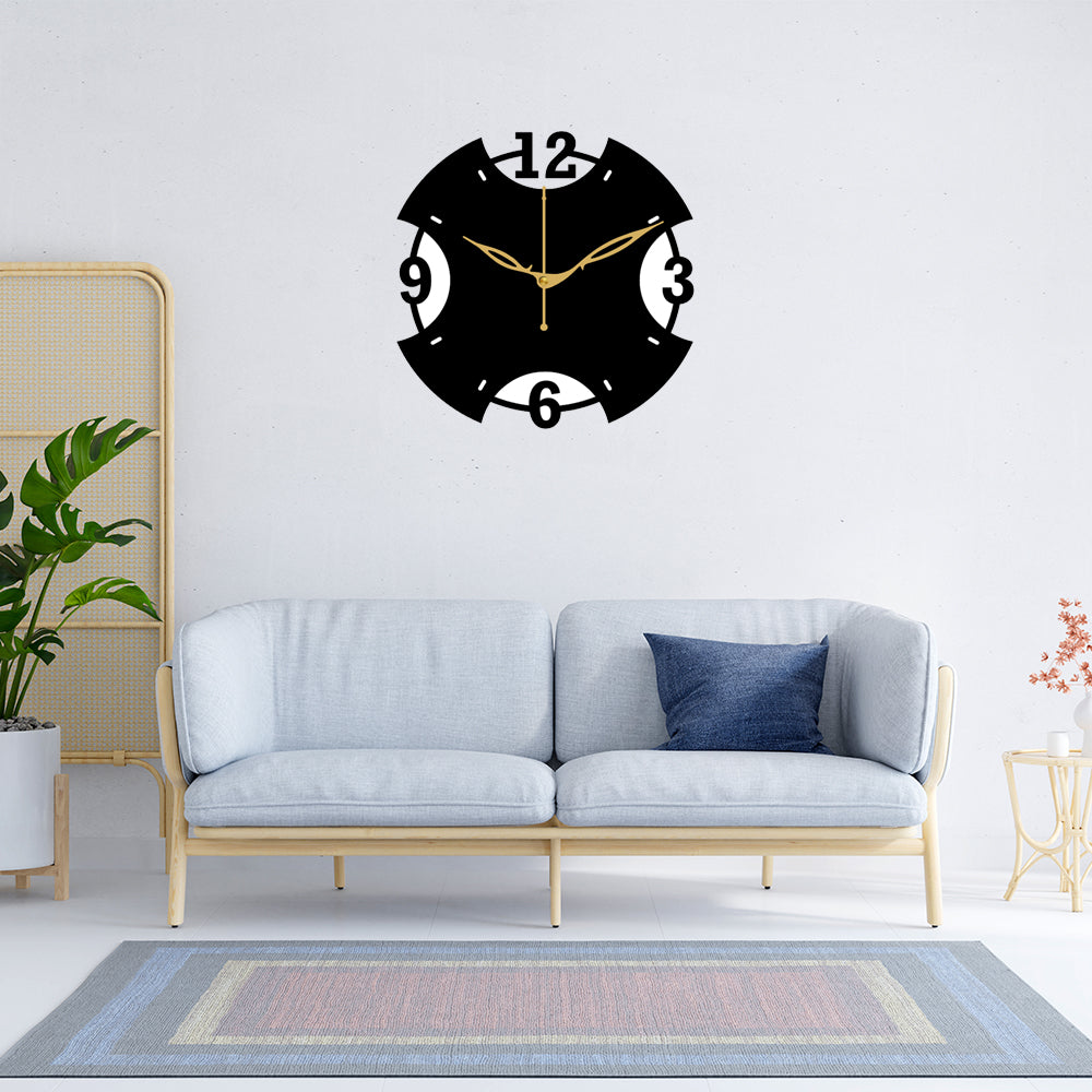 Vintage Wooden Analog Wall Clock for Modern Interiors