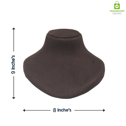 Handmade Brown Velvet Jewellery Set – Designer Craft