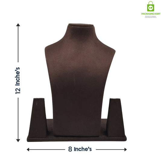 Premium Brown Velvet Bridal Jewellery Set – Classic Elegance