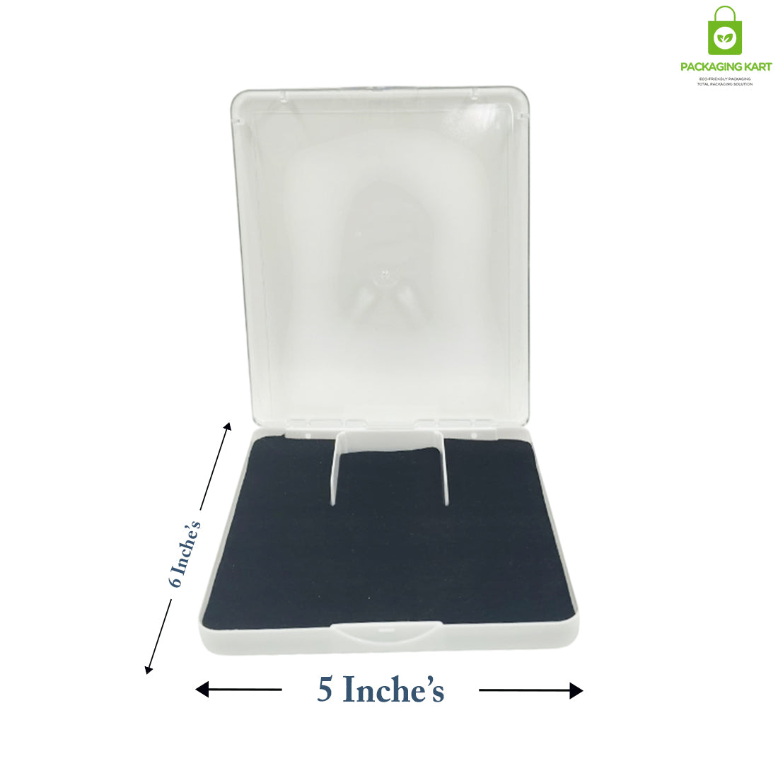 Blue Velvet Plastic Jewellery Gift Box for Necklace & Earring