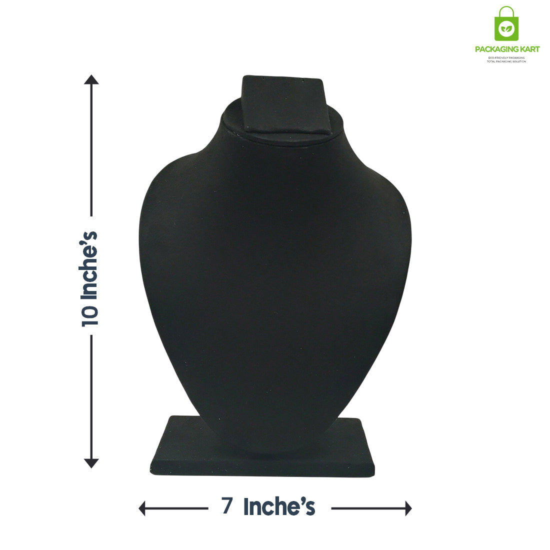 Black Velvet Jewellery Display Bust – Necklace & Pendant Stand