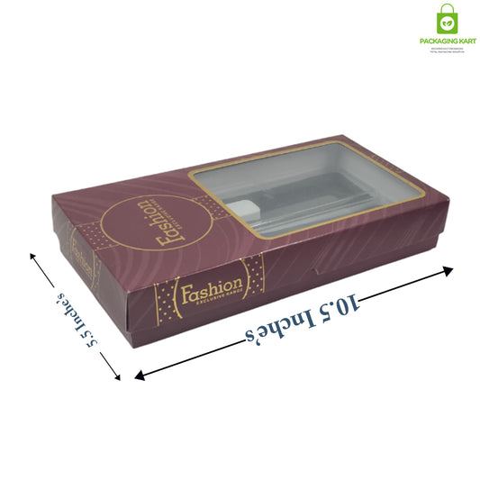 Luxury Blue Velvet Plastic Mangalsutra Box – Jewellery Display & Storage