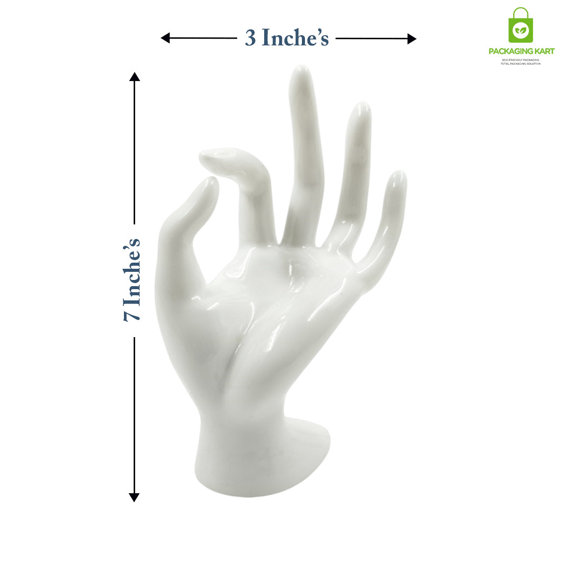 Mannequin OK Hand Finger Jewellery Glove Ring Bracelet Display Stand Holder Mannequin (Black