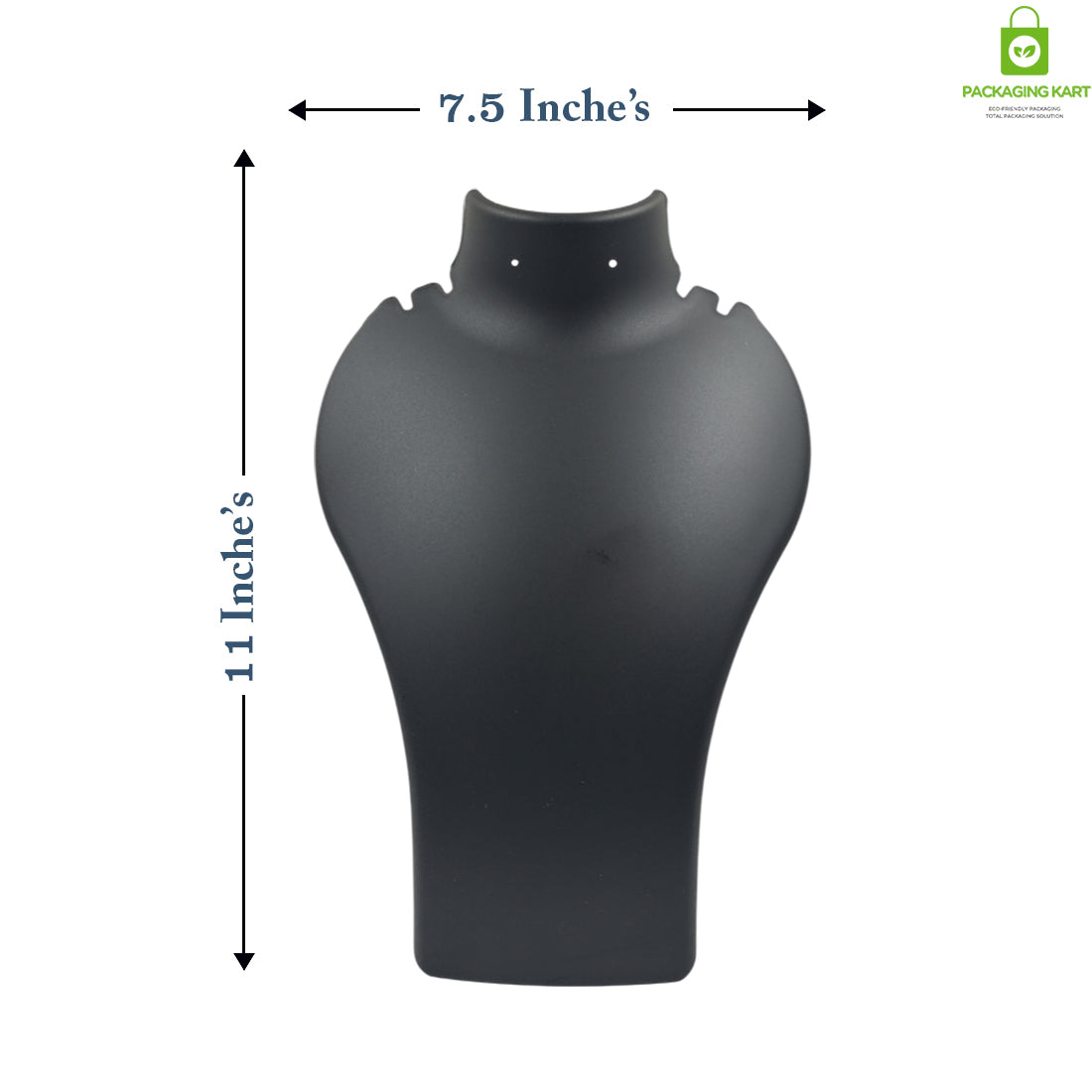 Black Plastic Fibre Jewellery Display Statue – Elegant Neck Stand