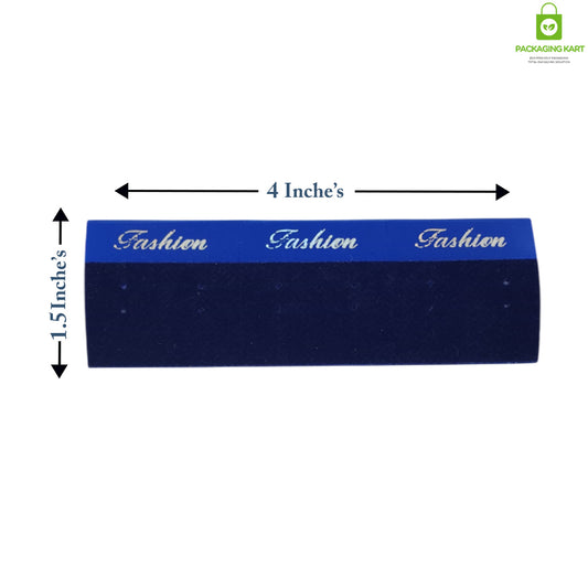 Elegant Blue Velvet Earrings Display Card for Retail & Gifting