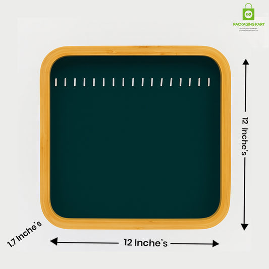 Luxury Green Necklace Display Tray for Jewellery Counters