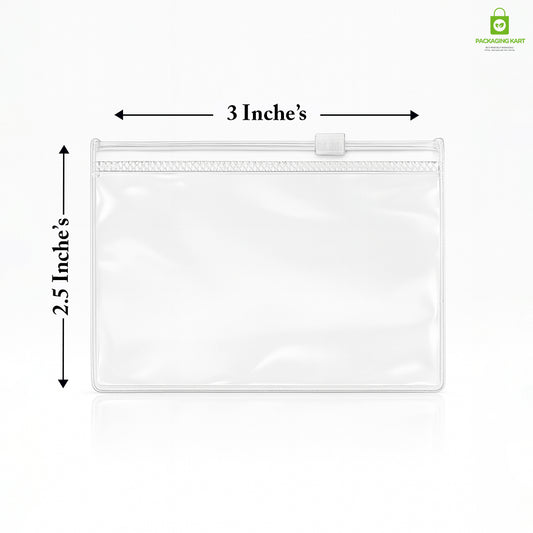 Jewellery Organiser Storage Pouches Clear Zip Lock Cover for Rings, Earings, Necklace, Transparent