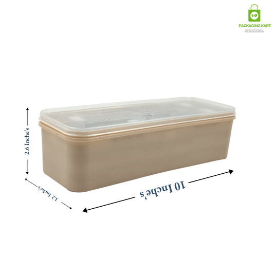 Stylish Blue Velvet Plastic Box for Mangalsutra & Chain Jewellery