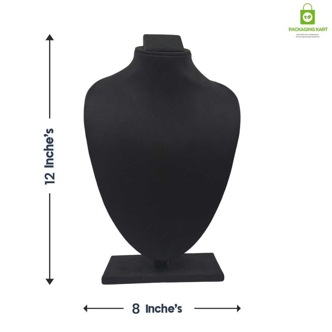 Black Velvet Jewellery Display Bust – Necklace & Pendant Stand
