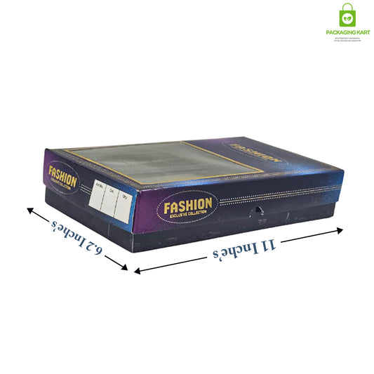 Mangalsutra Jewellery Plastic Box – Blue Velvet Sponge Lining for Premium Storage